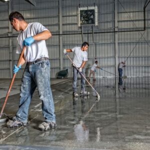 Contractors applying coating