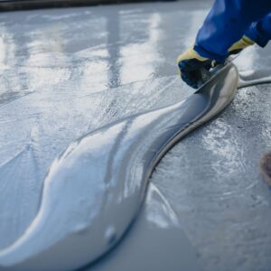 A fresh coating being applied
