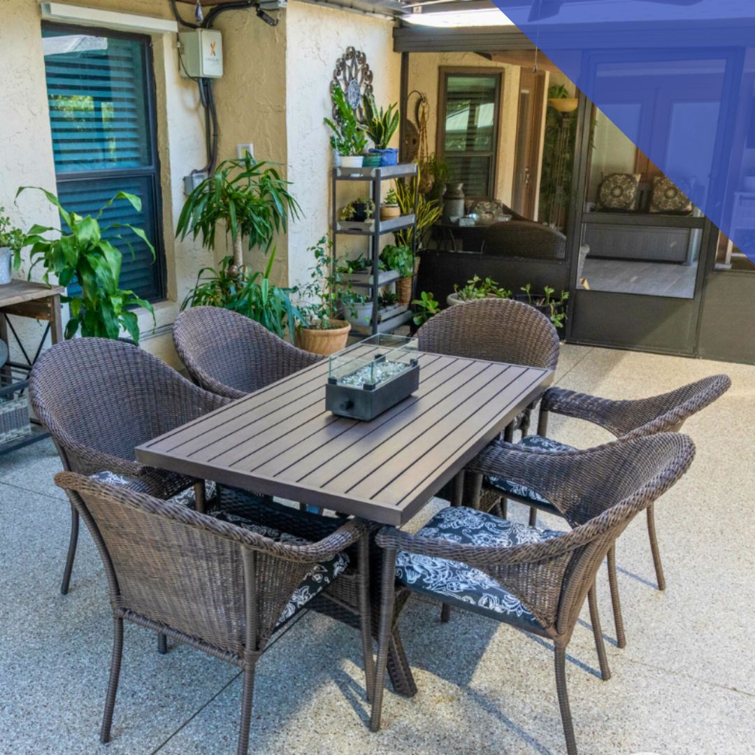 Polyurea flooring on patio