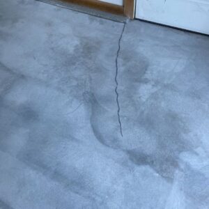Cracked flooring