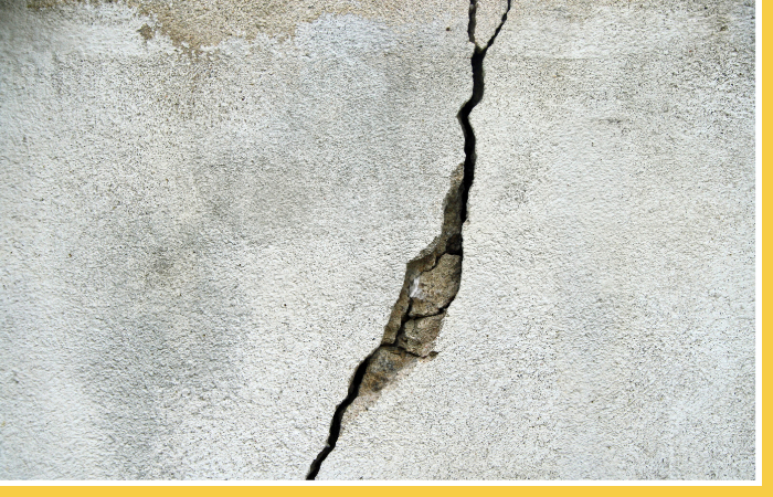 cracked concrete