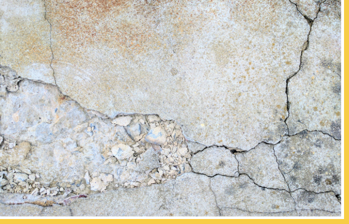 cracked concrete