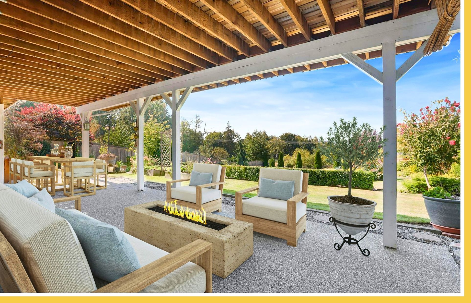 concrete patio