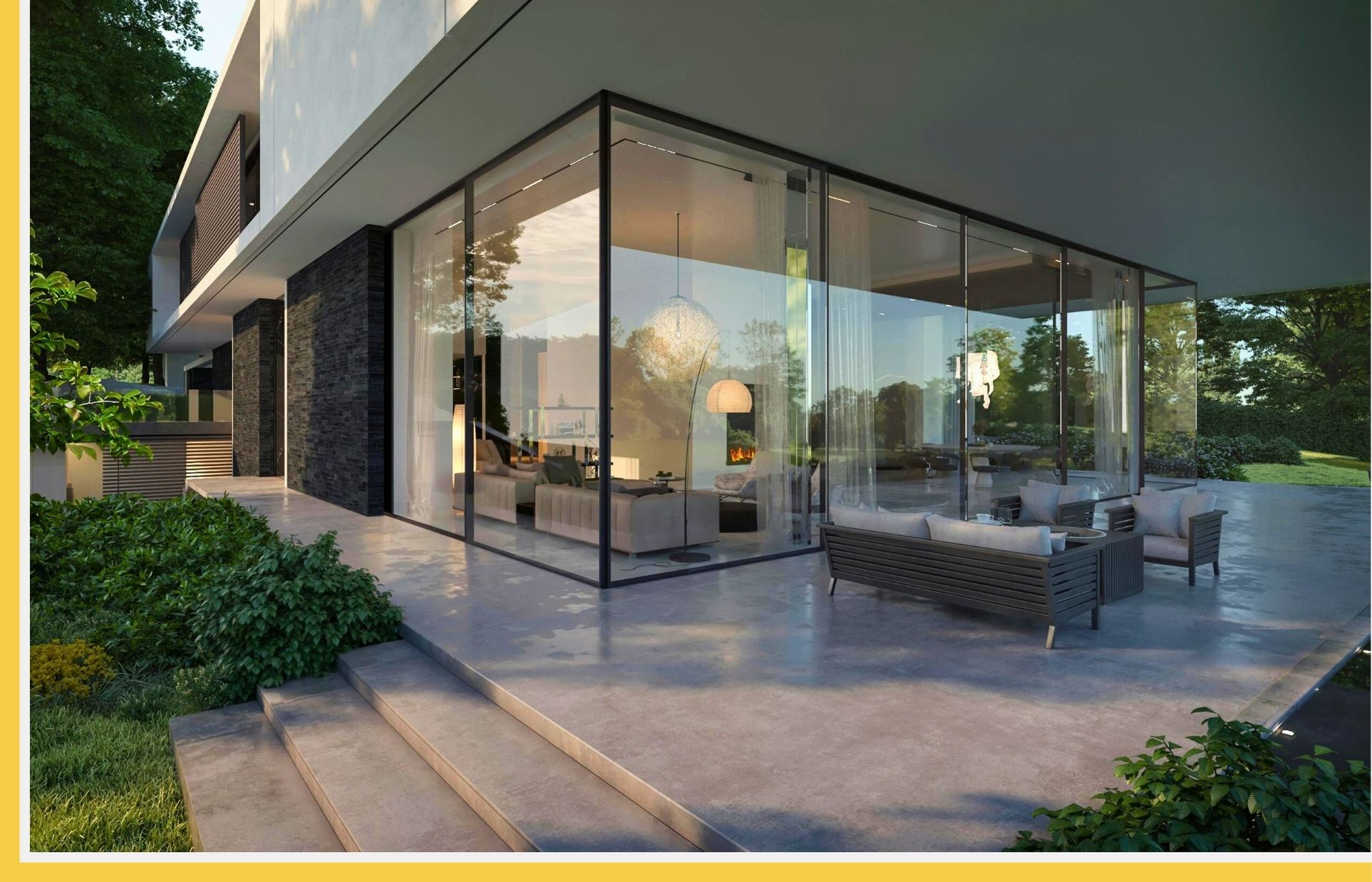 concrete patio