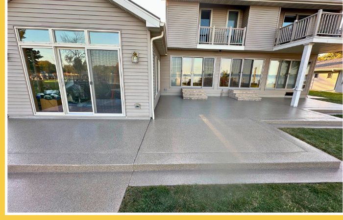 completed patio project