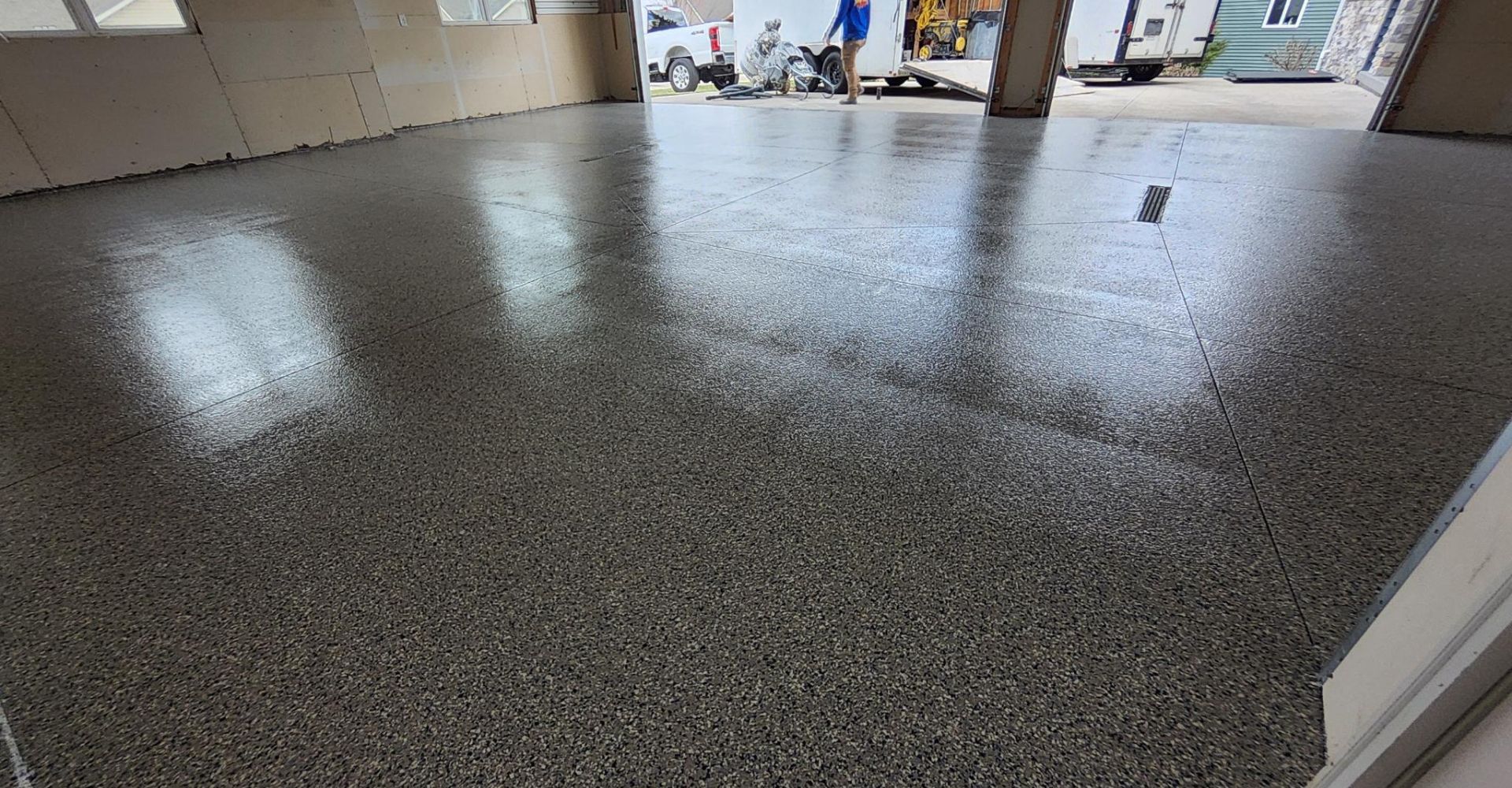 Polyurea garage coating