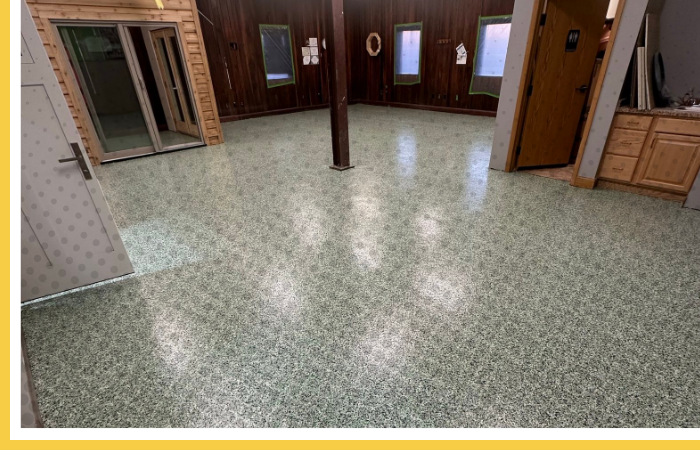 Commercial business polyurea flooring