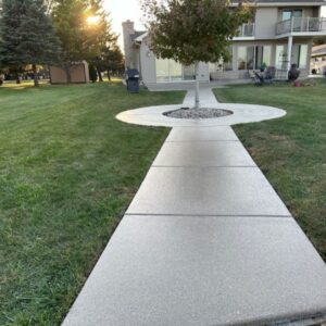 Concrete patio