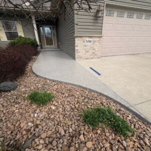 Unique patio installation