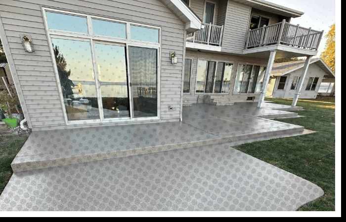 Waterproof Polyurea coating on residential outdoor patio and deck | Seamless exterior coating for home