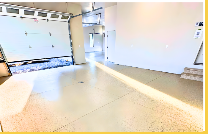 Garage floor done by BAM Coatings