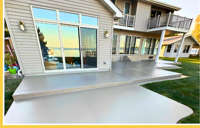 Newly complete patio by BAM Coatings