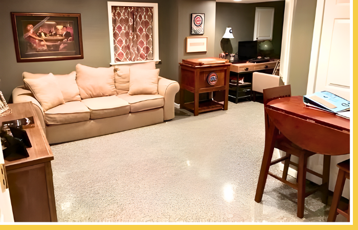 Basement floor done by BAM Coatings