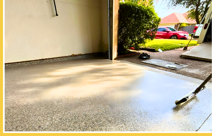 Garage floor done by BAM Coatings