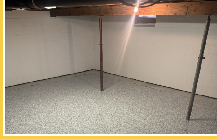 Basement flooring by BAM Coatings