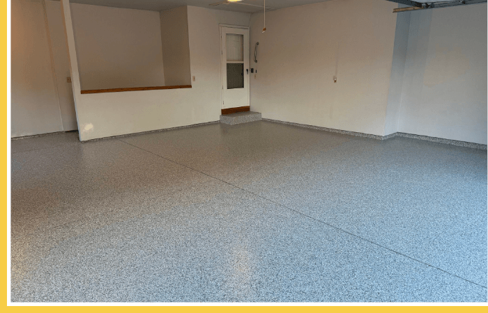 resurfaced basement floor