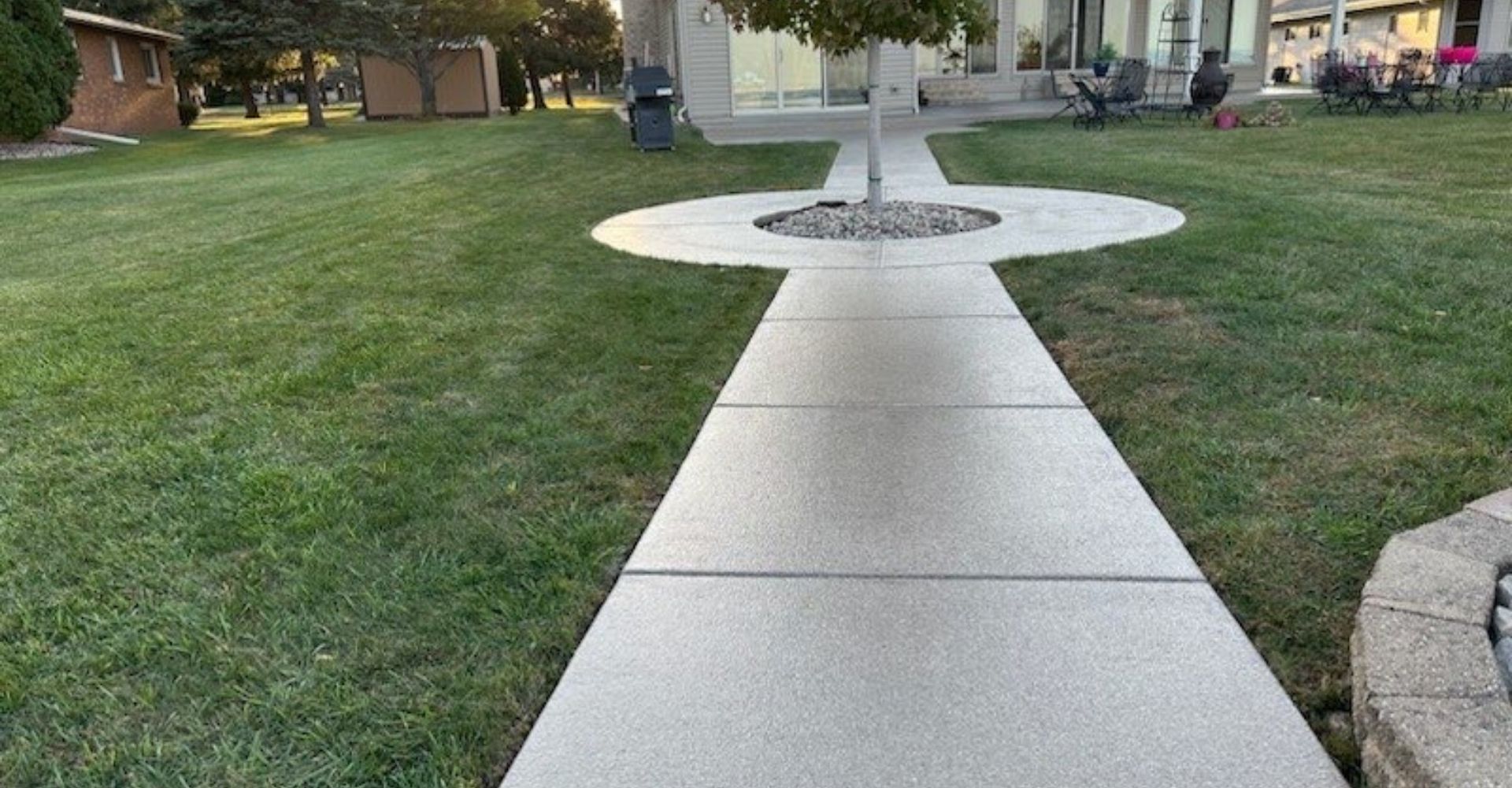 concrete overlay walkway