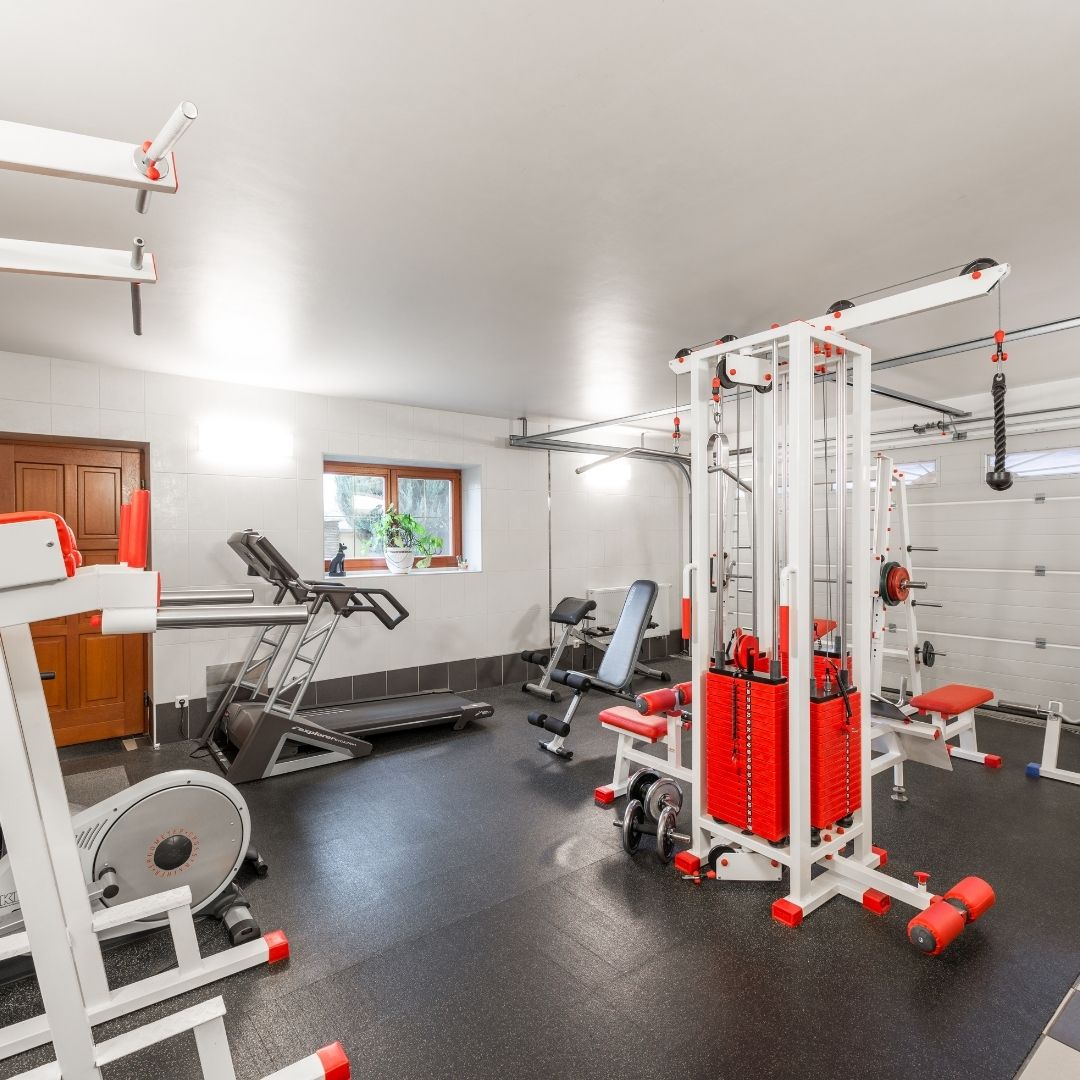 a large home gym